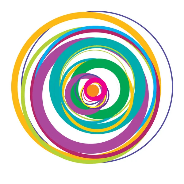 Rastgele daireler soyut geometrik bileşim