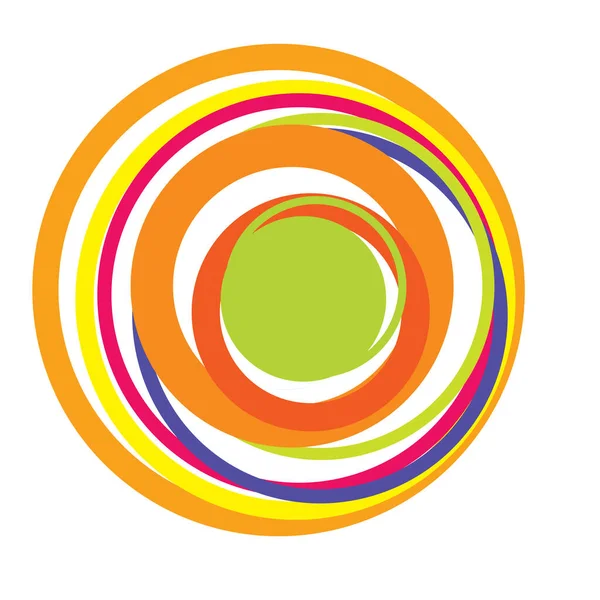 Rastgele daireler soyut geometrik bileşim