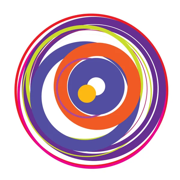 Rastgele daireler soyut geometrik bileşim