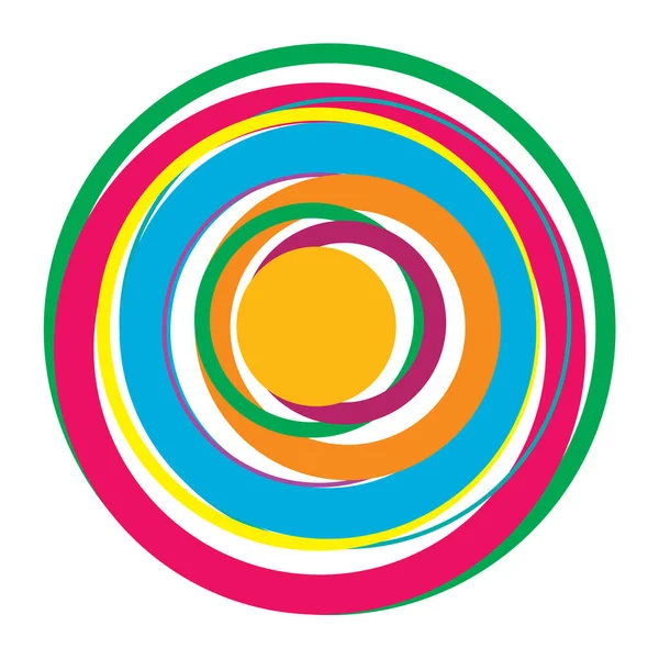 Rastgele daireler soyut geometrik bileşim