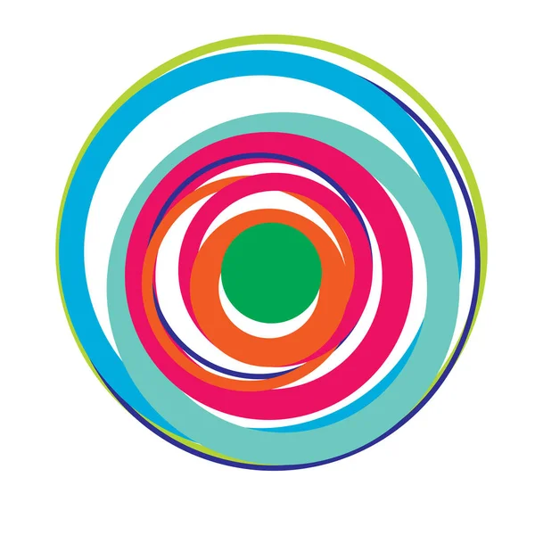 Rastgele daireler soyut geometrik bileşim