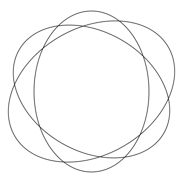 Random Circles Circular Rings Geometric Design Element Stock Vector Illustration — Vector de stock