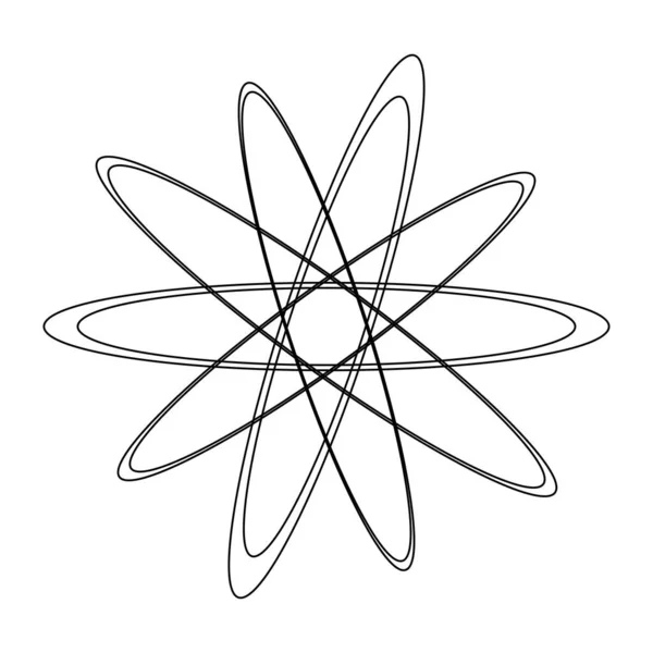 Случайные Круги Круговые Кольца Геометрический Элемент Дизайна Векторная Иллюстрация Клип — стоковый вектор