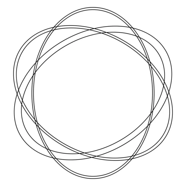 Random Circles Circular Rings Geometric Design Element Stock Vector Illustration — Wektor stockowy