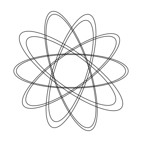 Rastgele daireler, dairesel halkalar geometrik tasarım elementleri. Stock vektör illüstrasyonu, klip- art grafikleri
