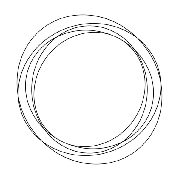 Losowe Koła Okrągłe Pierścienie Geometryczny Element Konstrukcyjny Ilustracja Wektora Akcji — Wektor stockowy