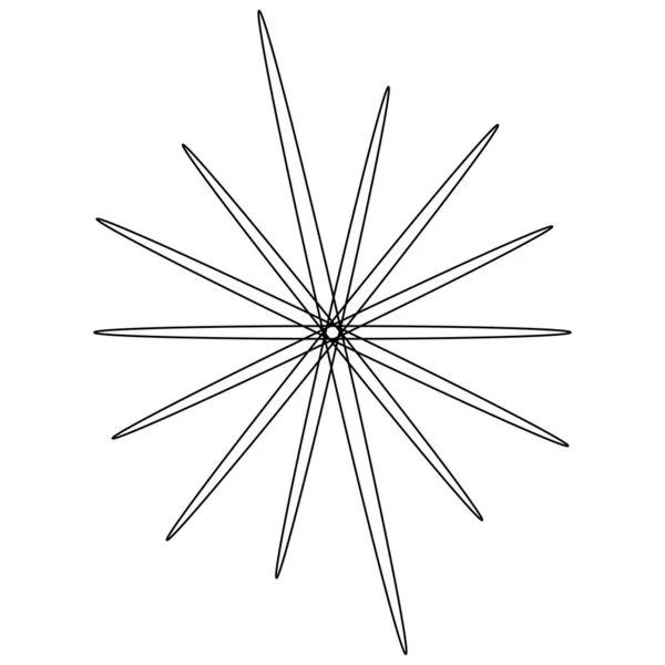 Random Circles Circular Rings Geometric Design Element Stock Vector Illustration — 图库矢量图片