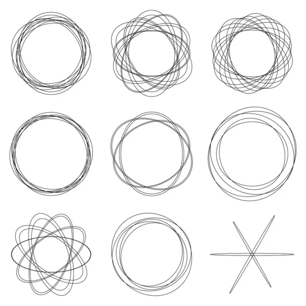 Rastgele daireler, dairesel halkalar geometrik tasarım ögesi