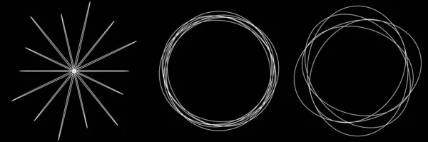 无规圆环 圆环几何设计元件 库存矢量图解 剪贴画 — 图库矢量图片