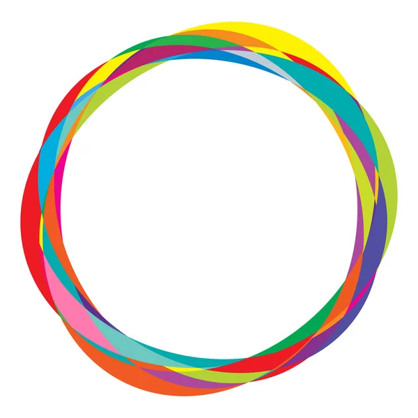 Random Circles Circular Rings Geometric Design Element — Vetor de Stock