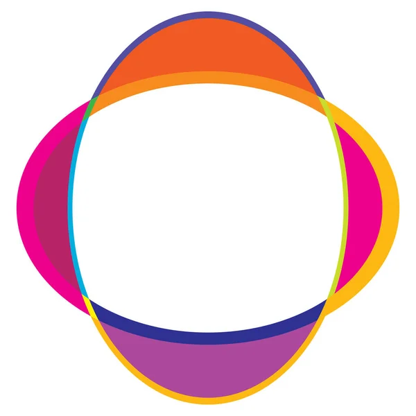 Random Circles Circular Rings Geometric Design Element — Stockový vektor