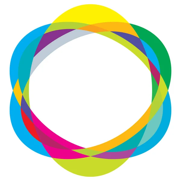 Random Circles Circular Rings Geometric Design Element — Stockový vektor