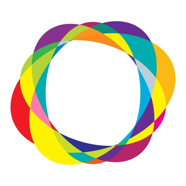 Random Circles Circular Rings Geometric Design Element — Vector de stock