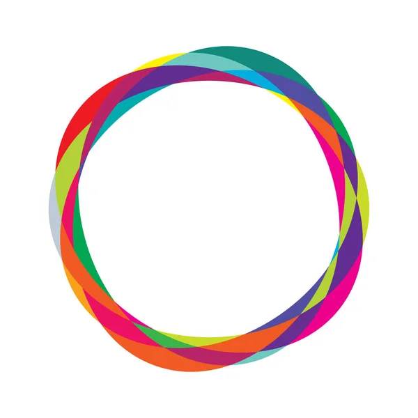 Random Circles Circular Rings Geometric Design Element — Vector de stock