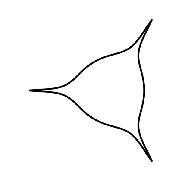 Abstrakt Geometrisk Ikon Symbolelementform — Stock vektor