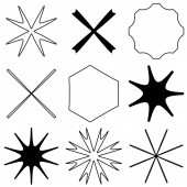 Abstract geometric icon, symbol element shape