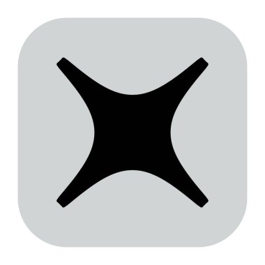 Abstract geometric icon, symbol element shape