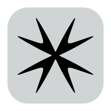 Soyut geometrik simge, sembol ögesi şekli