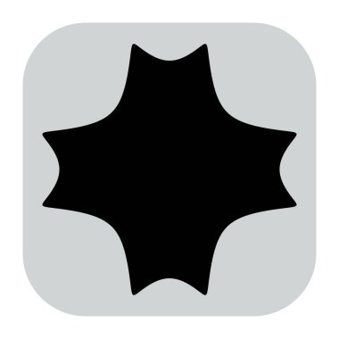 Abstract geometric icon, symbol element shape