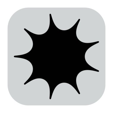 Abstract geometric icon, symbol element shape