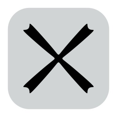 Soyut geometrik simge, sembol ögesi şekli