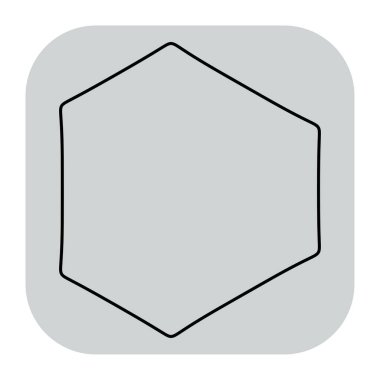 Soyut geometrik simge, sembol ögesi şekli