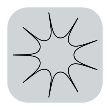 Soyut geometrik simge, sembol ögesi şekli