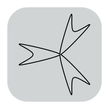 Soyut geometrik simge, sembol ögesi şekli