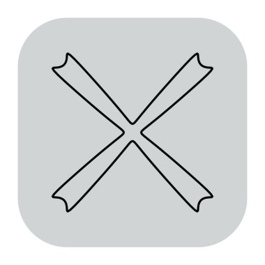 Soyut geometrik simge, sembol ögesi şekli