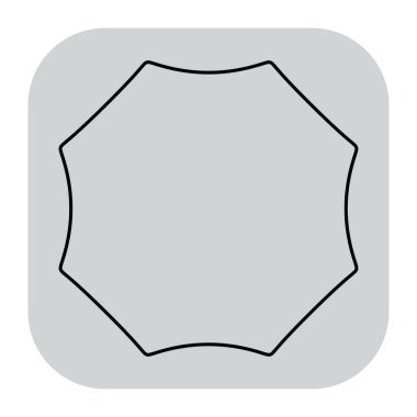 Soyut geometrik simge, sembol ögesi şekli