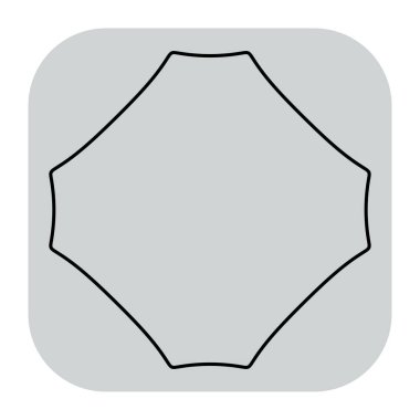 Soyut geometrik simge, sembol ögesi şekli