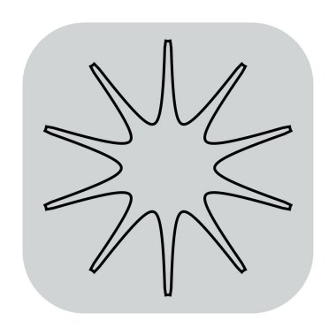 Soyut geometrik simge, sembol ögesi şekli