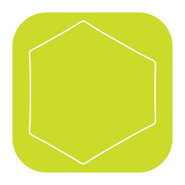 Soyut geometrik simge, sembol ögesi şekli