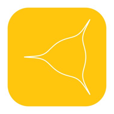 Abstract geometric icon, symbol element shape