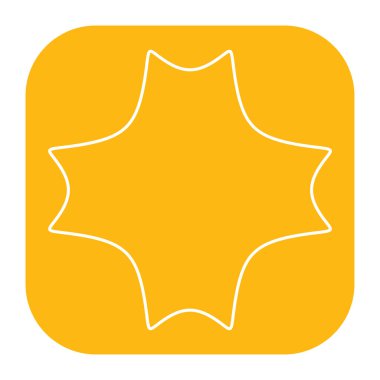 Abstract geometric icon, symbol element shape