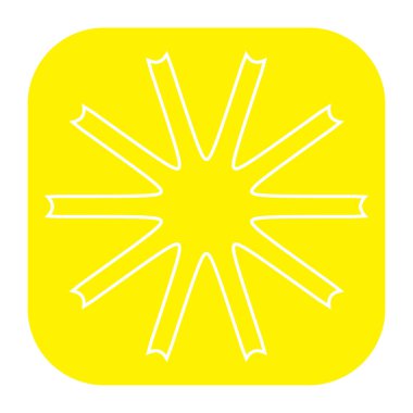 Soyut geometrik simge, sembol ögesi şekli