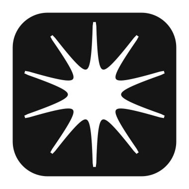 Abstract geometric icon, symbol element shape