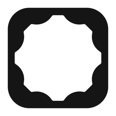 Soyut geometrik simge, sembol ögesi şekli