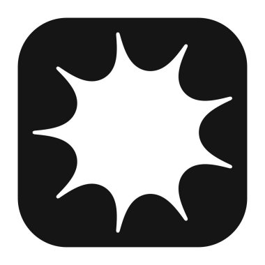 Abstract geometric icon, symbol element shape