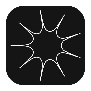 Abstract geometric icon, symbol element shape
