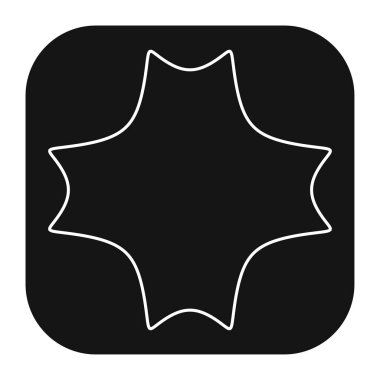 Abstract geometric icon, symbol element shape