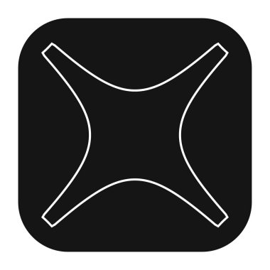 Abstract geometric icon, symbol element shape