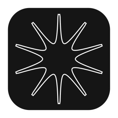 Abstract geometric icon, symbol element shape