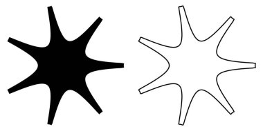 Soyut geometrik simge, sembol şekli. Stock vektör illüstrasyonu, klip- art grafikleri