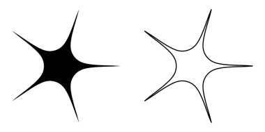 Soyut geometrik simge, sembol şekli. Stock vektör illüstrasyonu, klip- art grafikleri