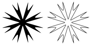 Soyut geometrik simge, sembol şekli. Stock vektör illüstrasyonu, klip- art grafikleri