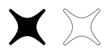 Soyut geometrik simge, sembol şekli. Stock vektör illüstrasyonu, klip- art grafikleri