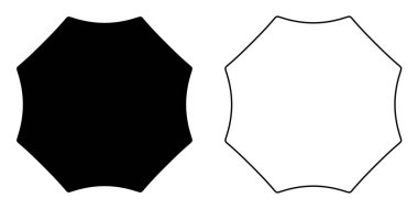 Soyut geometrik simge, sembol şekli. Stock vektör illüstrasyonu, klip- art grafikleri