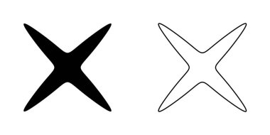 Soyut geometrik simge, sembol şekli. Stock vektör illüstrasyonu, klip- art grafikleri