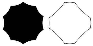 Soyut geometrik simge, sembol şekli. Stock vektör illüstrasyonu, klip- art grafikleri